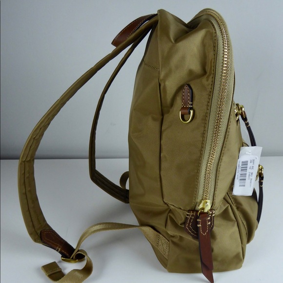 Frye Ivy Backpack Nylon Leather Brass Zippers NWT - Picture 2 of 8